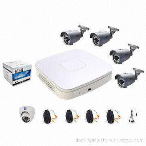 4CH Home-use Full D1 DVR with 700TVL Camera Kit